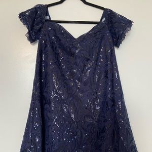 Chi Chi London Blue Lace Party ASOS Dress New